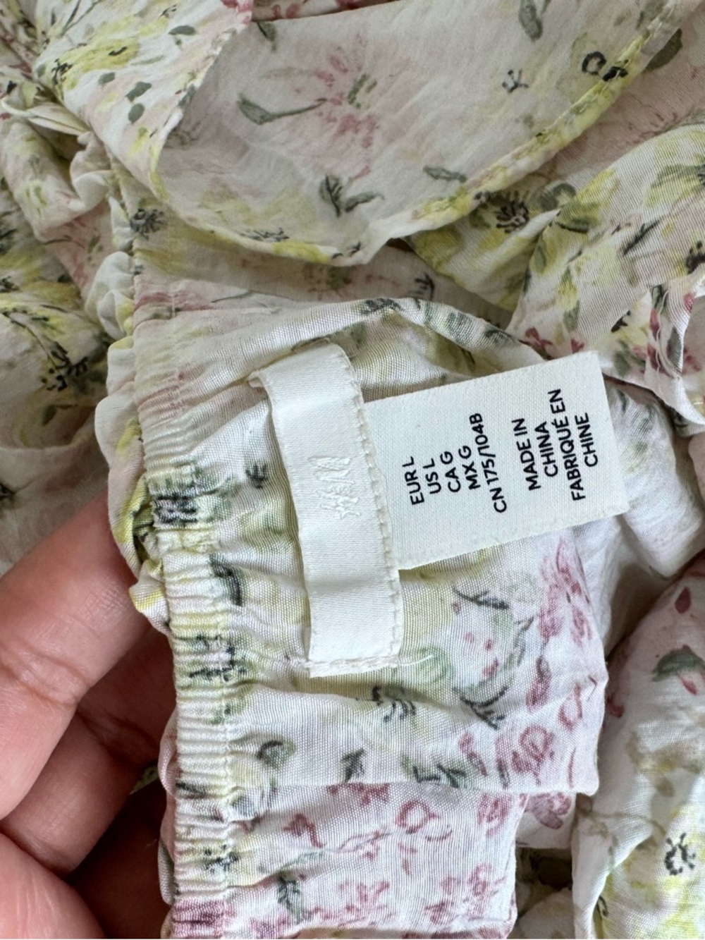 H&M Cream Floral Midi Dress - Picture 10 of 11